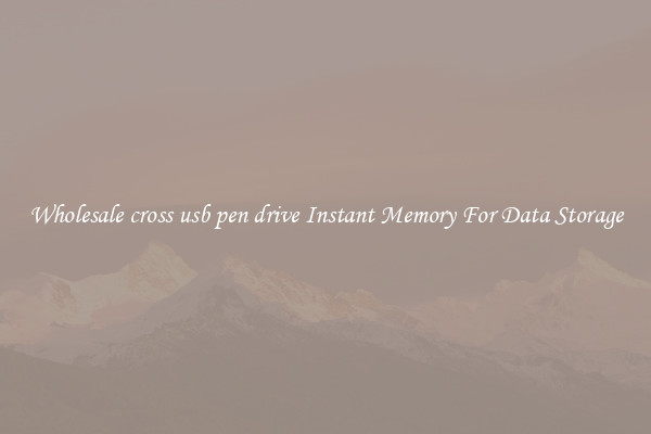 Wholesale cross usb pen drive Instant Memory For Data Storage
