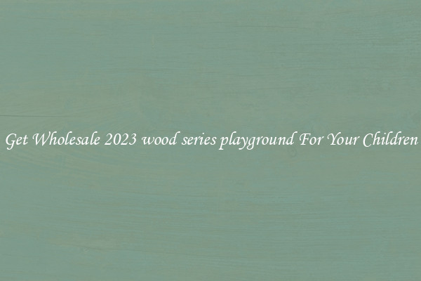 Get Wholesale 2023 wood series playground For Your Children