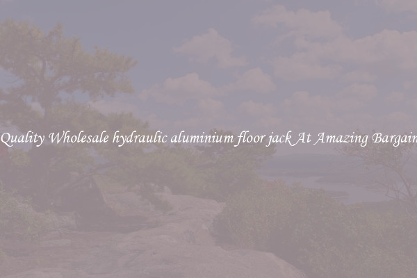 Quality Wholesale hydraulic aluminium floor jack At Amazing Bargain