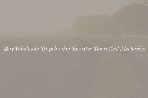 Buy Wholesale lift pcb s For Elevator Doors And Mechanics