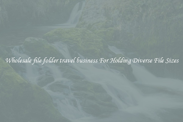 Wholesale file folder travel business For Holding Diverse File Sizes
