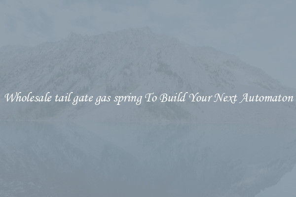 Wholesale tail gate gas spring To Build Your Next Automaton