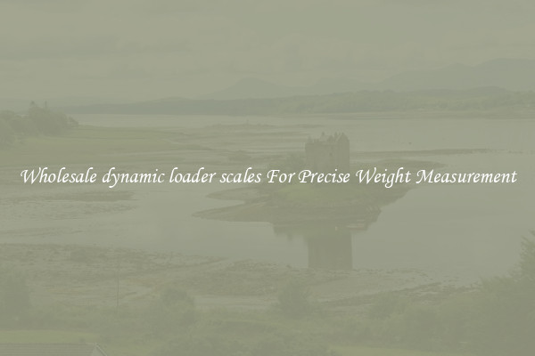 Wholesale dynamic loader scales For Precise Weight Measurement