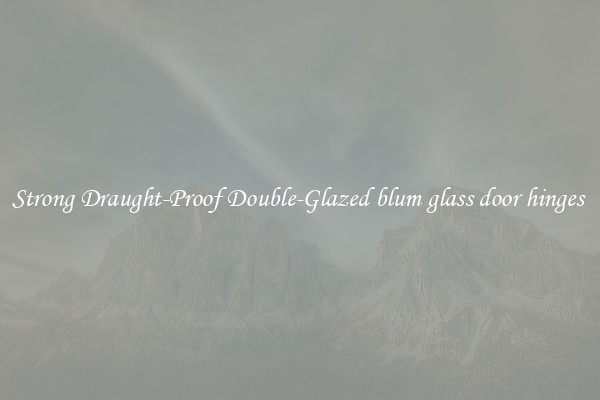 Strong Draught-Proof Double-Glazed blum glass door hinges 