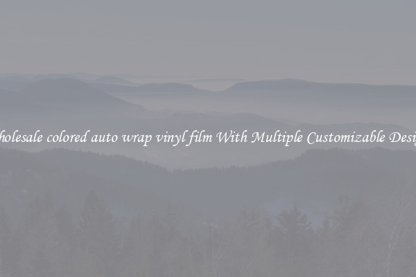 Wholesale colored auto wrap vinyl film With Multiple Customizable Designs