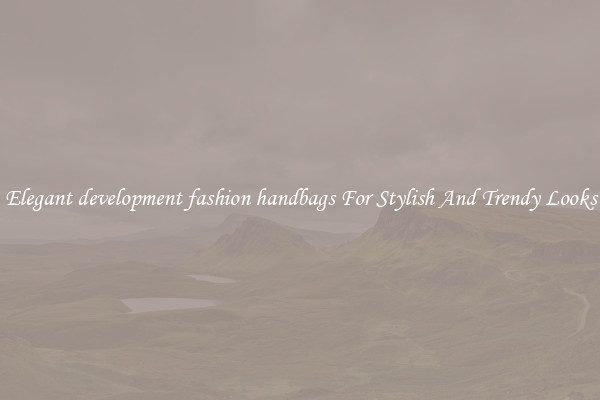 Elegant development fashion handbags For Stylish And Trendy Looks