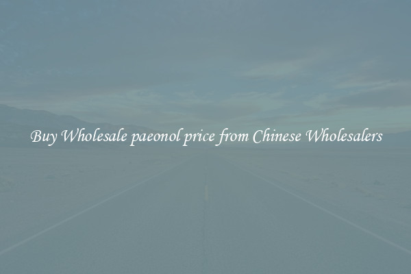 Buy Wholesale paeonol price from Chinese Wholesalers