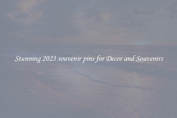 Stunning 2023 souvenir pins for Decor and Souvenirs