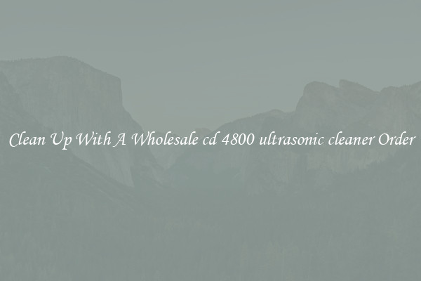 Clean Up With A Wholesale cd 4800 ultrasonic cleaner Order