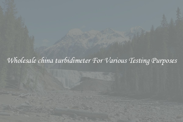 Wholesale china turbidimeter For Various Testing Purposes