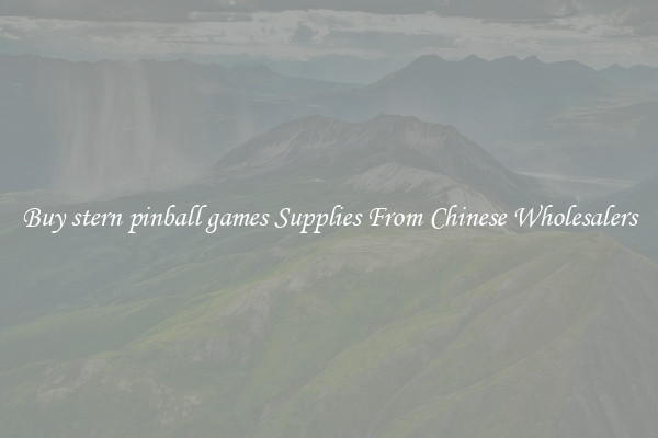 Buy stern pinball games Supplies From Chinese Wholesalers