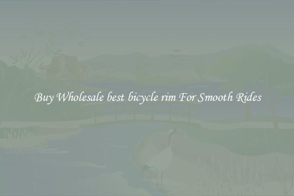 Buy Wholesale best bicycle rim For Smooth Rides